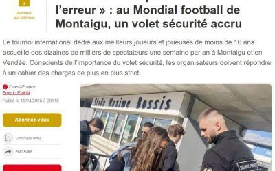 Optimum Sécurité au Mondial Football de Montaigu ⚽️