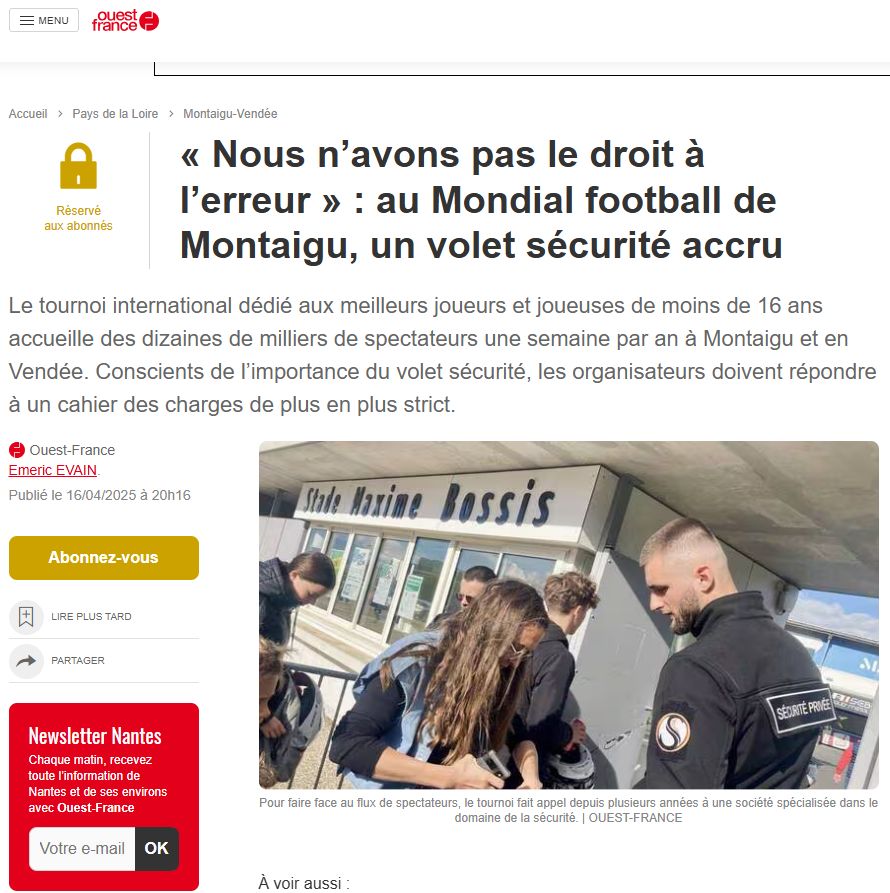 Sécurite mobile Saint-Nazaire